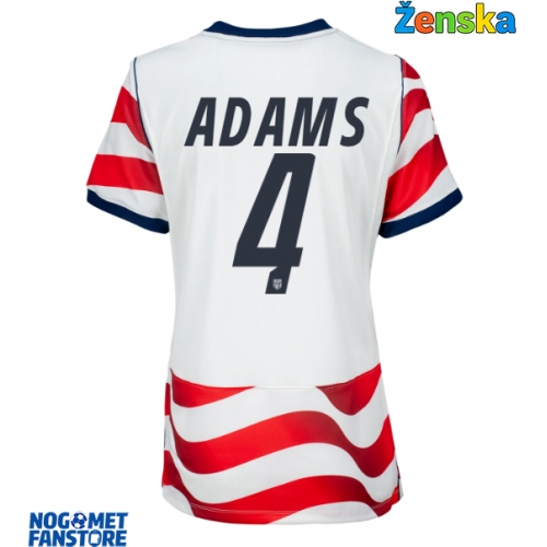 Sjedinjene Države Tyler Adams #4 Domaci Dres za Ženska SP 2026 Kratak Rukav